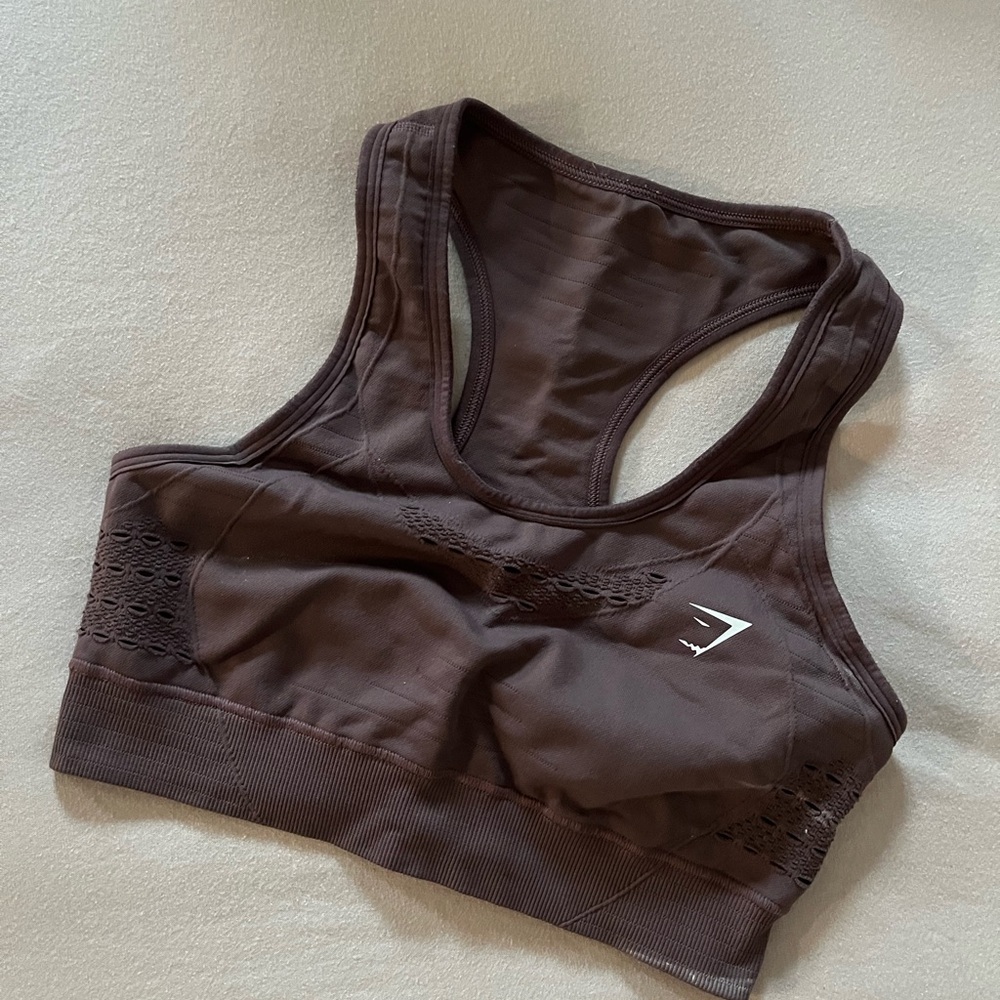 Gymshark Dark Brown Sports Bra